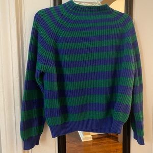 MNG Striped Blue Green Sweater